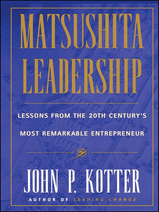 Cover image for Matsushita Leadership